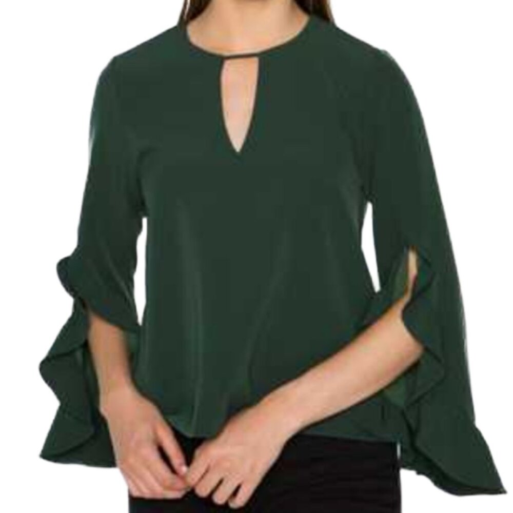 Crosby By Mollie Burch Hunter Green Ashlyn Top